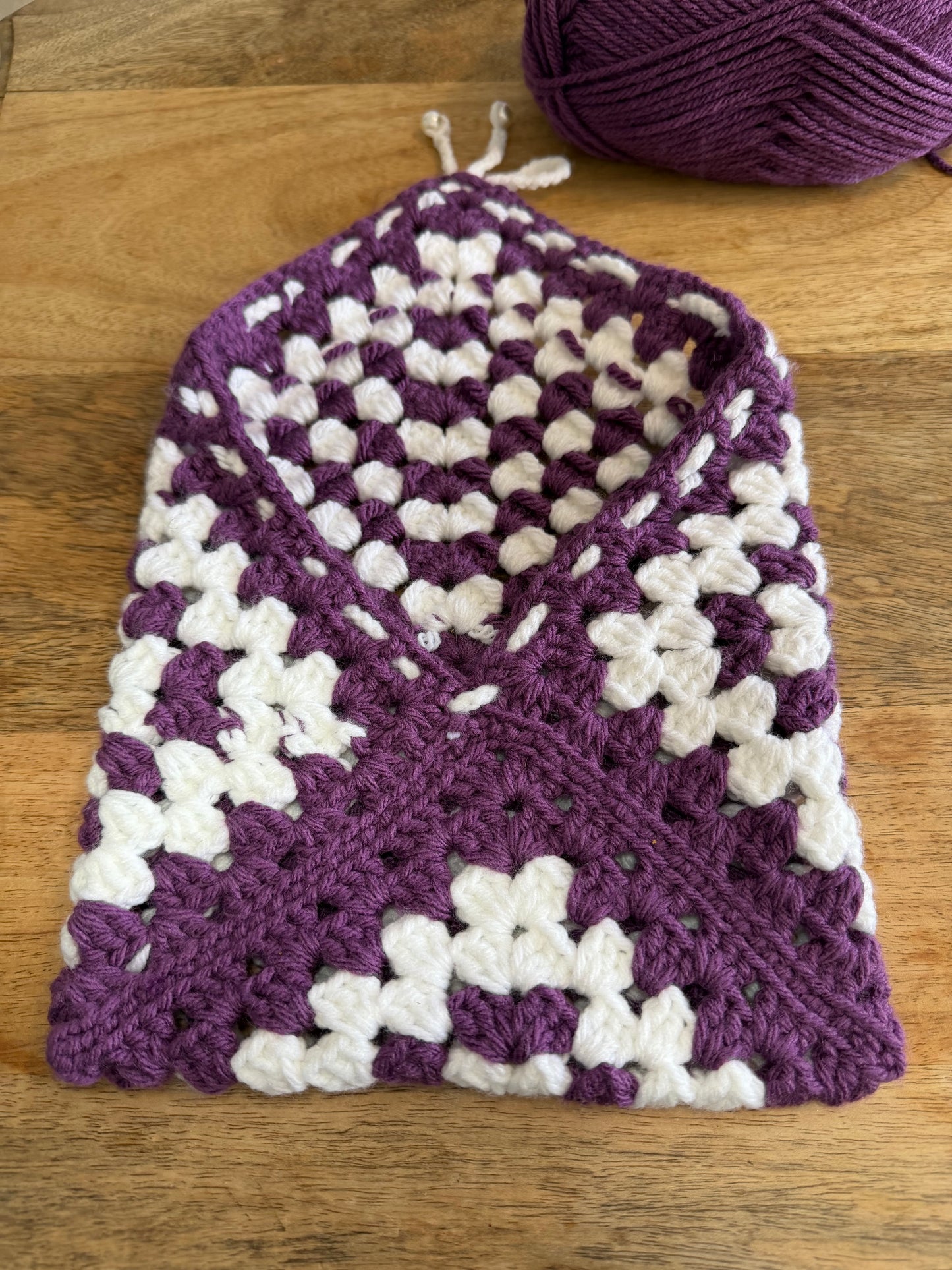Pochette crochet  granny square – Collection Carré de grâce