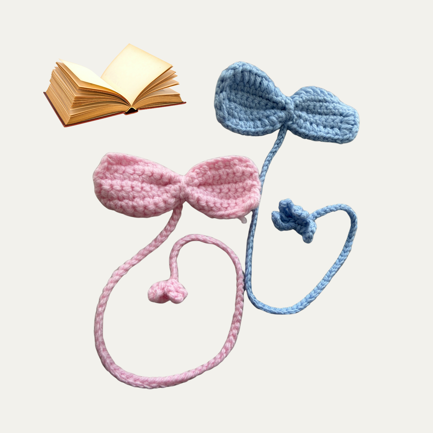 Marque-page au crochet – Nœud papillon 🎀