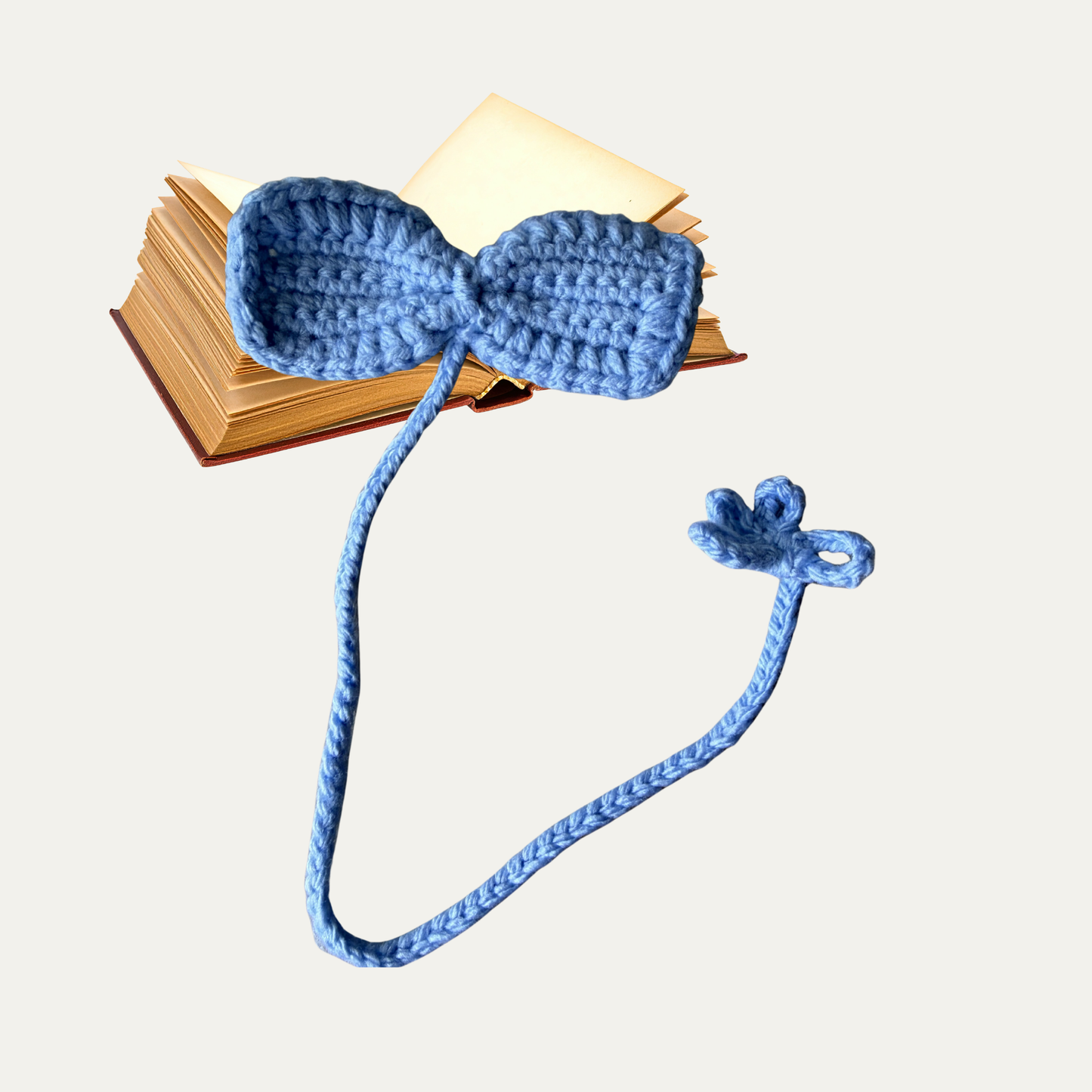 Marque-page au crochet – Nœud papillon 🎀
