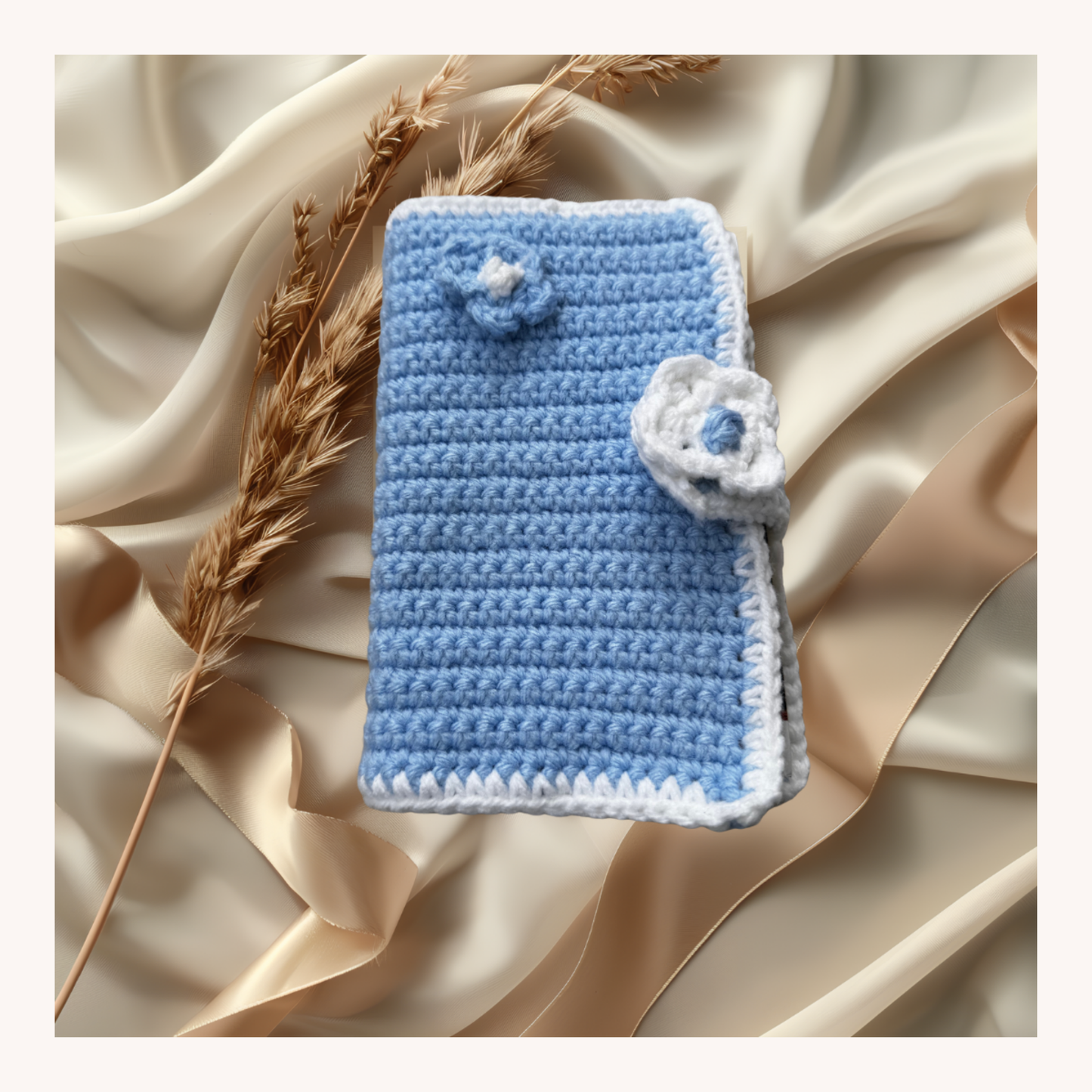 Protège-livre au crochet – Collection Écrin