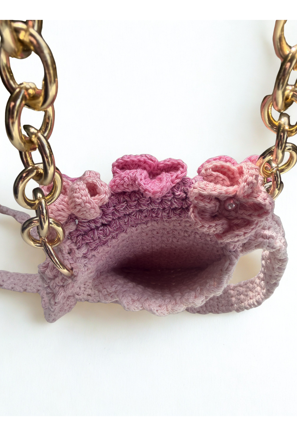 Pochette fleurie au crochet 🌸