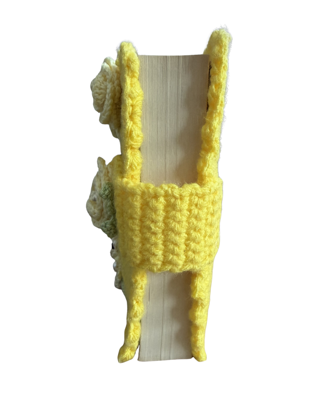 Protège-livre au crochet – Bouquet soleil fleuri