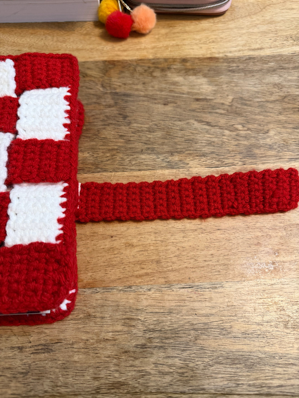 Protège-livre au crochet – Collection damier